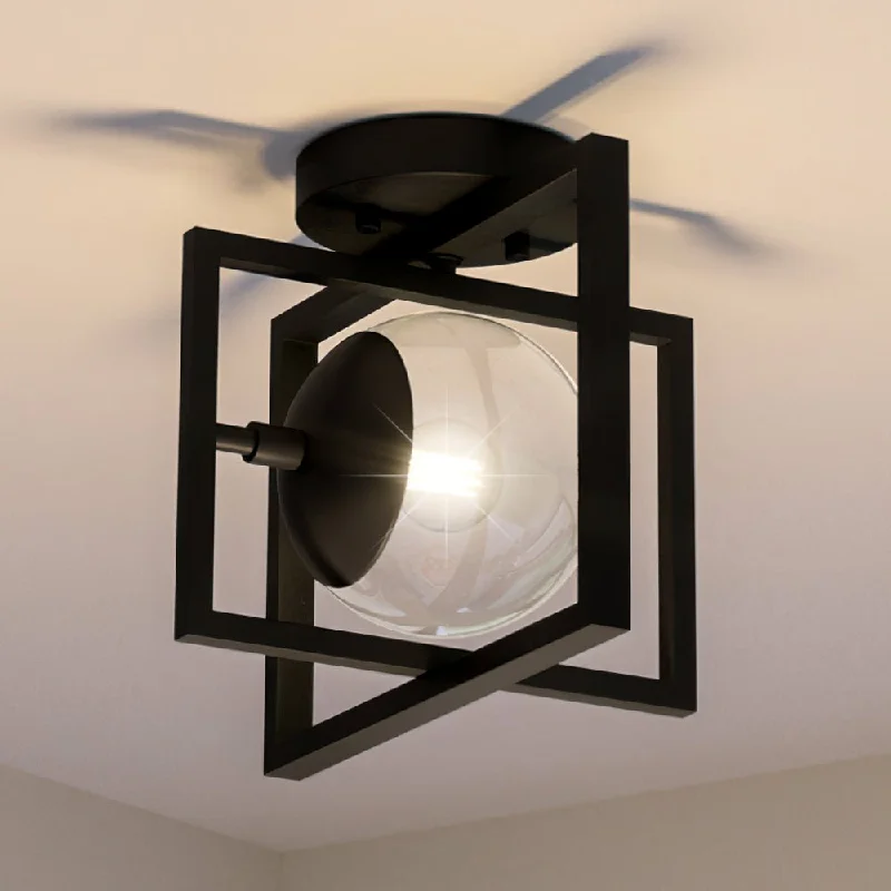 Color - Tunable Industrial Lighting for Special ApplicationsUHP4021 Minimalist Ceiling Light 9.75''H x 12''W, Midnight Black Finish, Singleton Collection Color - Tunable Industrial Lighting for Special ApplicationsUHP4021 Minimalist Ceiling Light 9.75''H x 12''W, Midnight Black Finish, Singleton Collection