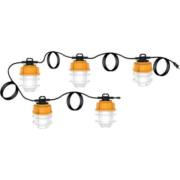 Recessed lights for commercial office hallwaysSATCO 100W LED High lumen industrial / commercial LED string light; 5 inter-connected lamps; 5000K; Integrated cord / plug; 120V Recessed lights for commercial office hallwaysSATCO 100W LED High lumen industrial / commercial LED string light; 5 inter-connected lamps; 5000K; Integrated cord / plug; 120V
