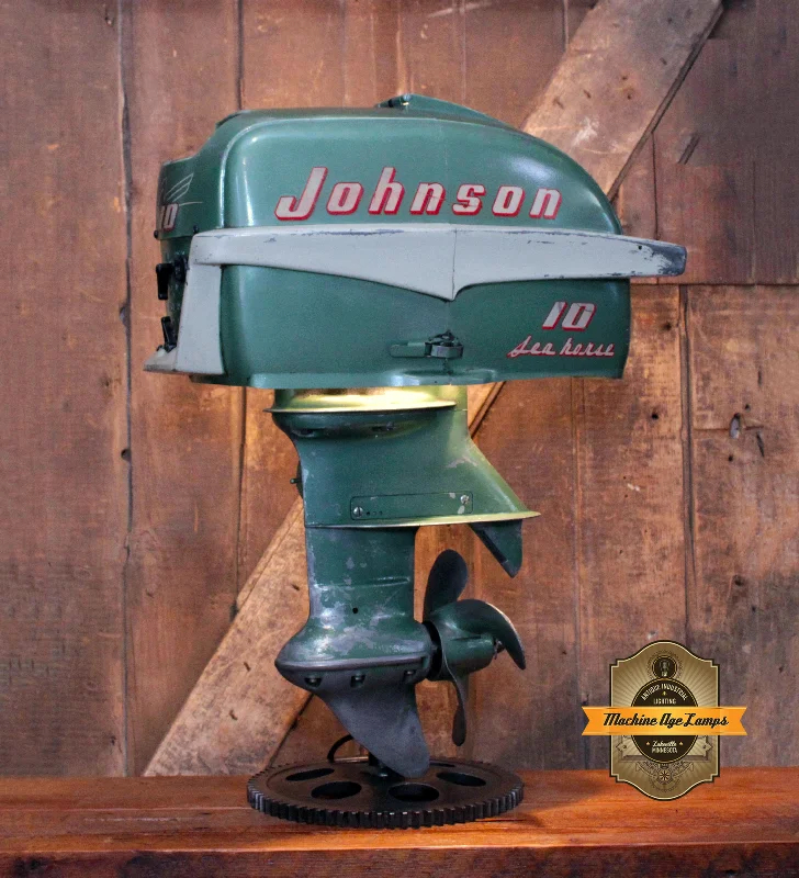 Industrial Pendant Lighting for Machine ShopsSteampunk Industrial / Antique Johnson Boat Motor / Nautical / Marine / Cabin / Lamp #4407 Industrial Pendant Lighting for Machine ShopsSteampunk Industrial / Antique Johnson Boat Motor / Nautical / Marine / Cabin / Lamp #4407