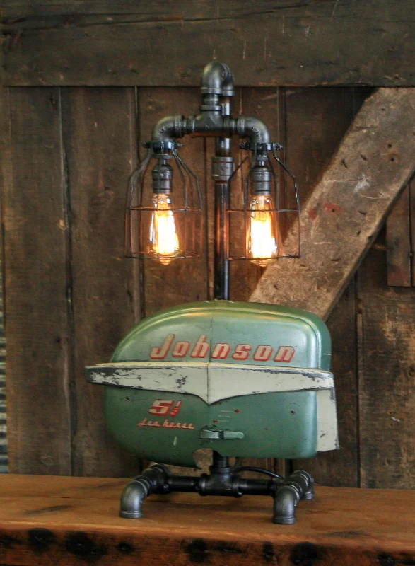 Industrial Lighting for Automotive Manufacturing PlantsSteampunk Industrial / Boat Motor / Johnson / Nautical / Marine / Cabin / Lamp #2596 sold Industrial Lighting for Automotive Manufacturing PlantsSteampunk Industrial / Boat Motor / Johnson / Nautical / Marine / Cabin / Lamp #2596 sold