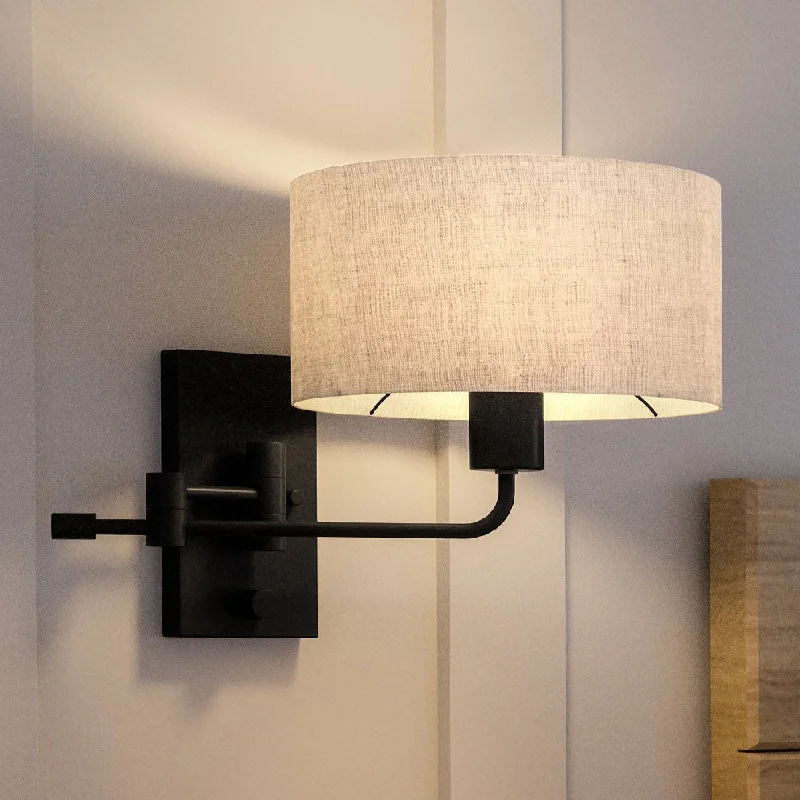 Energy - Efficient Industrial Lighting for Cost - SavingsUHP4132 Transitional Wall Sconce 11.75''H x 10''W, Midnight Black Finish, Emerald Collection Energy - Efficient Industrial Lighting for Cost - SavingsUHP4132 Transitional Wall Sconce 11.75''H x 10''W, Midnight Black Finish, Emerald Collection