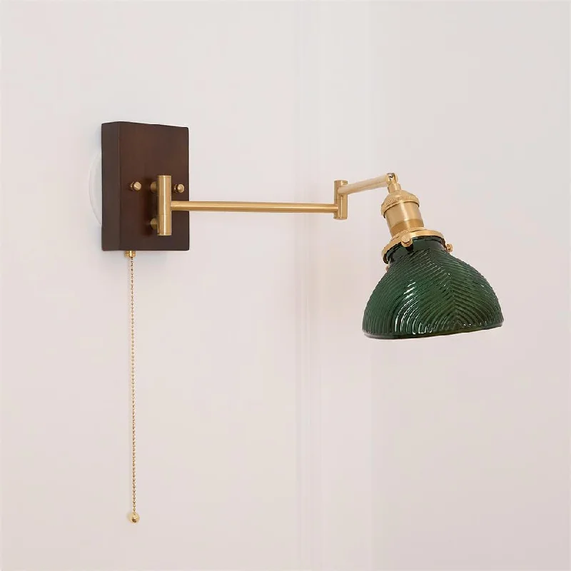 Brass & Walnut Color & Green