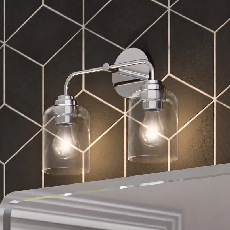 Industrial Lighting for Electronics ManufacturingULB2090 New Traditional Bath Light, 11''H x 15''W, Polished Chrome Finish, Petra Collection Industrial Lighting for Electronics ManufacturingULB2090 New Traditional Bath Light, 11''H x 15''W, Polished Chrome Finish, Petra Collection