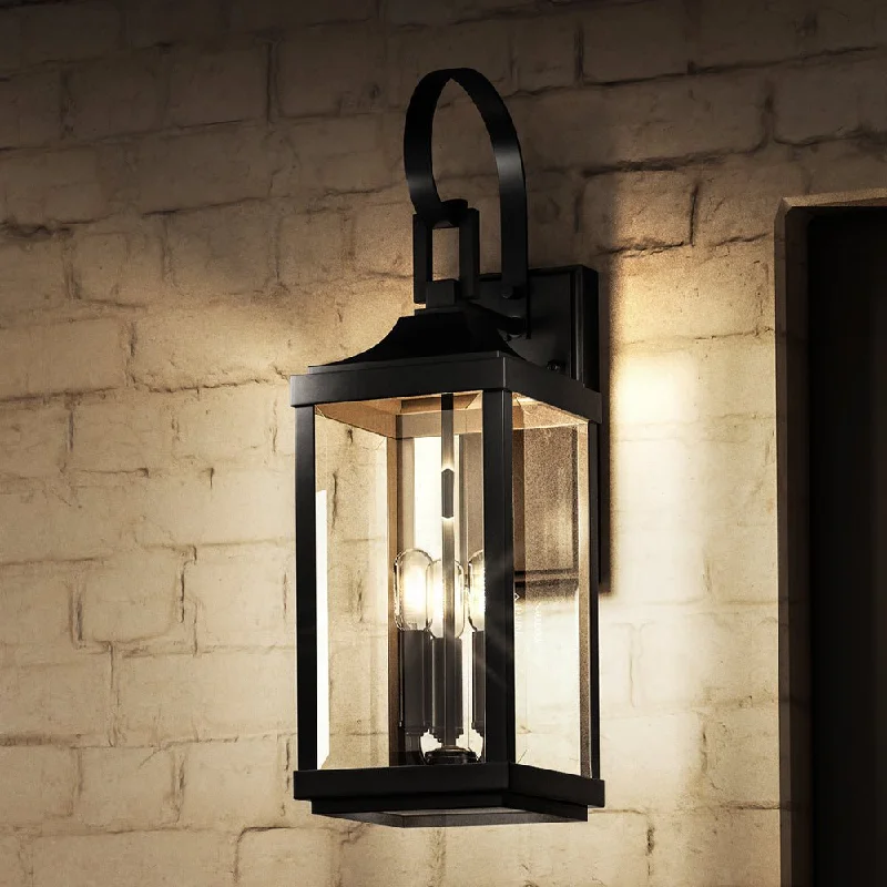 Industrial Lighting for Electronics ManufacturingUHP1403 Transitional Outdoor Wall Sconce 21.75''H x 7''W, Midnight Black Finish, Calderdale Collection Industrial Lighting for Electronics ManufacturingUHP1403 Transitional Outdoor Wall Sconce 21.75''H x 7''W, Midnight Black Finish, Calderdale Collection