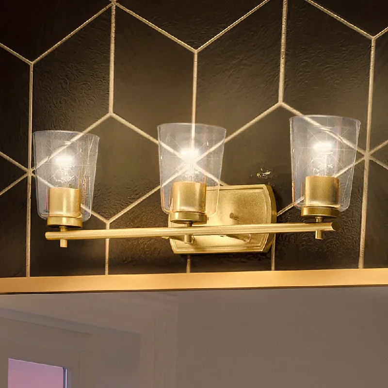 Industrial Task Lighting for Precision WorkstationsUHP4147 Traditional Bath Light 7.625''H x 23''W, Satin Gold Finish, Esperance Collection Industrial Task Lighting for Precision WorkstationsUHP4147 Traditional Bath Light 7.625''H x 23''W, Satin Gold Finish, Esperance Collection