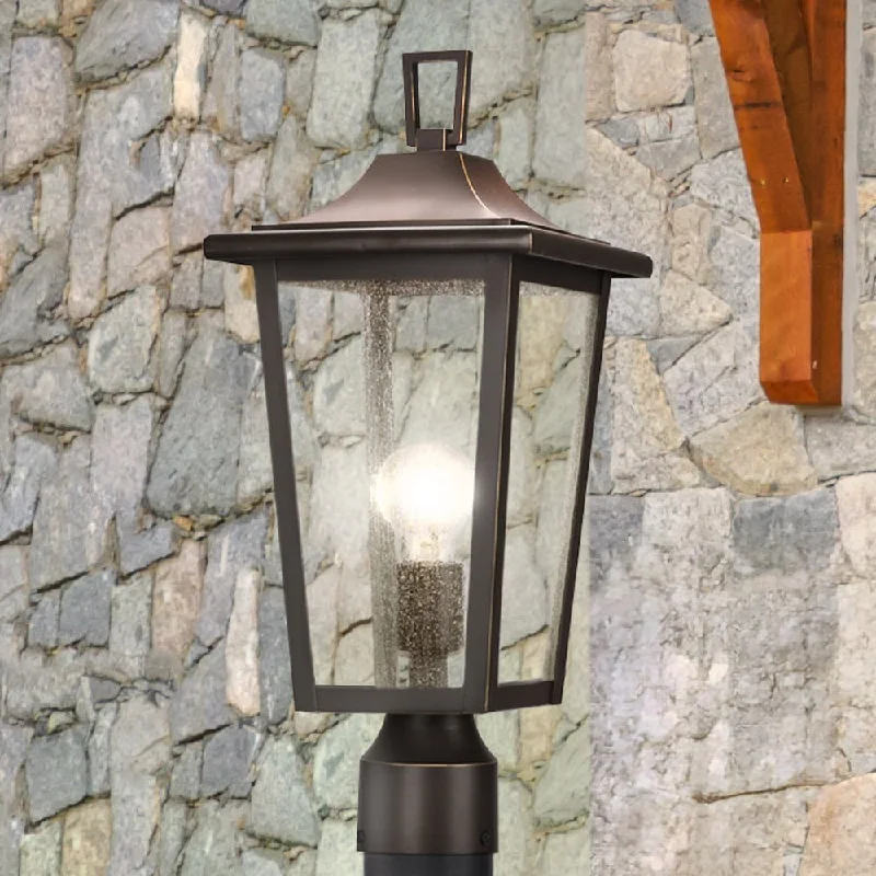High - Bay LED Industrial Lighting for WarehousesUHP1450 Traditional Outdoor Post Light, 18-1/2''H x 8"W x 8''D, Antique Bronze Finish, Rolla Collection High - Bay LED Industrial Lighting for WarehousesUHP1450 Traditional Outdoor Post Light, 18-1/2''H x 8"W x 8''D, Antique Bronze Finish, Rolla Collection