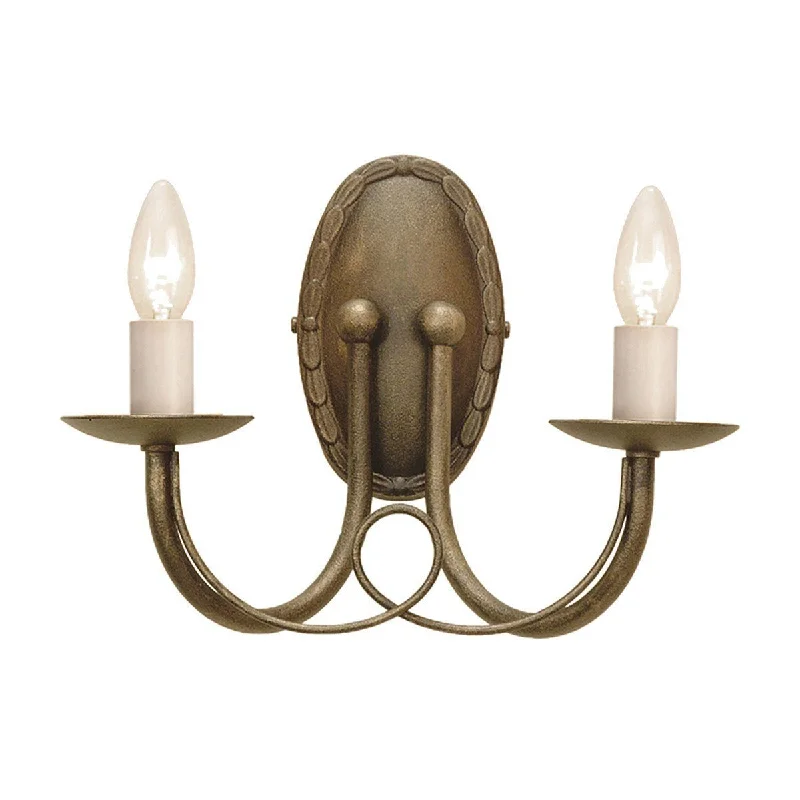 modern minimalist wall lamps for contemporary living roomsLambeth Black/Gold Double Wall Light - ID 560