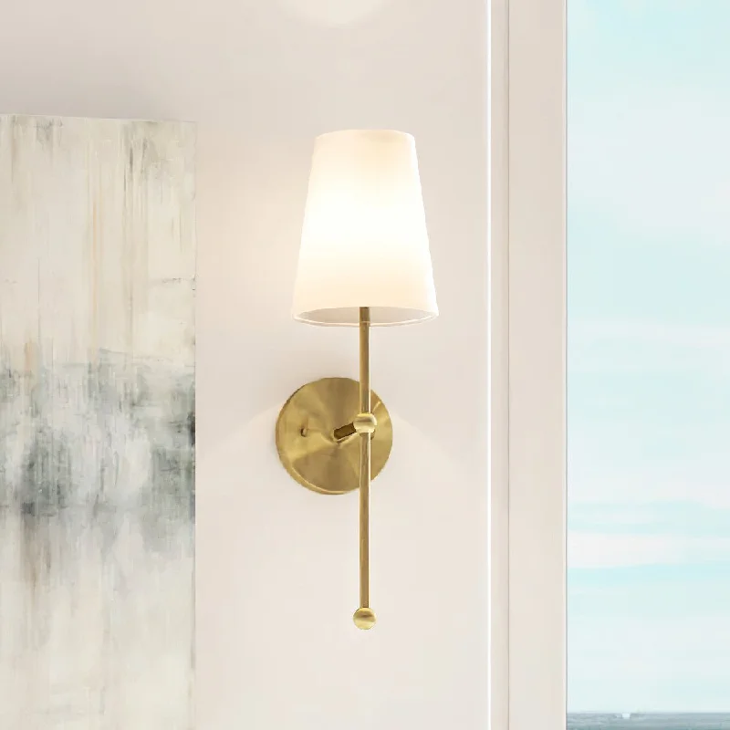 Industrial Lighting for Automotive Manufacturing PlantsULB2071 New Traditional Wall Sconce, 21''H x 6''W, Satin Gold Finish, Malva Collection Industrial Lighting for Automotive Manufacturing PlantsULB2071 New Traditional Wall Sconce, 21''H x 6''W, Satin Gold Finish, Malva Collection