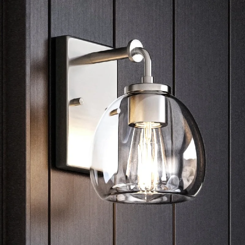 Dust - Resistant Industrial Lighting for Dirty WorkspacesUHP4180 Vintage Wall Sconce 9.125''H x 6''W, Brushed Nickel Finish, Lithgow Collection