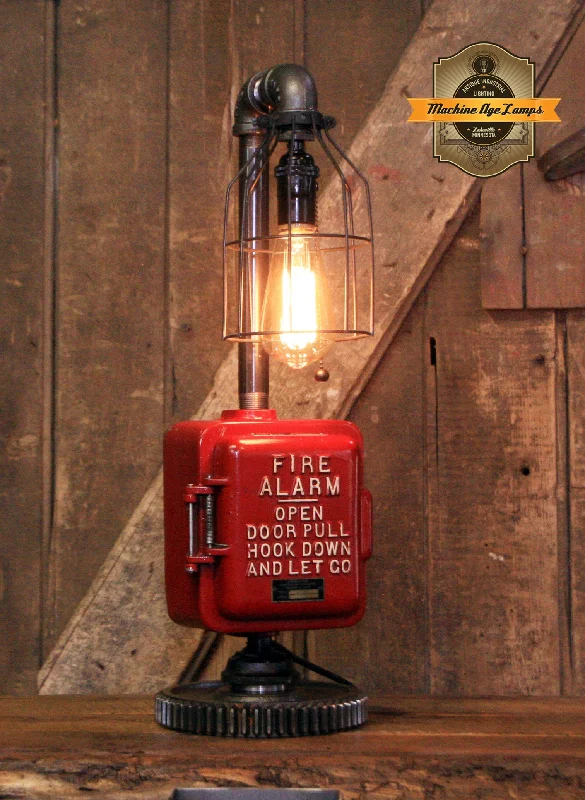 Industrial Lighting for Chemical PlantsSteampunk Industrial Machine Age Lamp / Fireman / Police / Antique Call box / Alarm / Lamp #4251 Industrial Lighting for Chemical PlantsSteampunk Industrial Machine Age Lamp / Fireman / Police / Antique Call box / Alarm / Lamp #4251