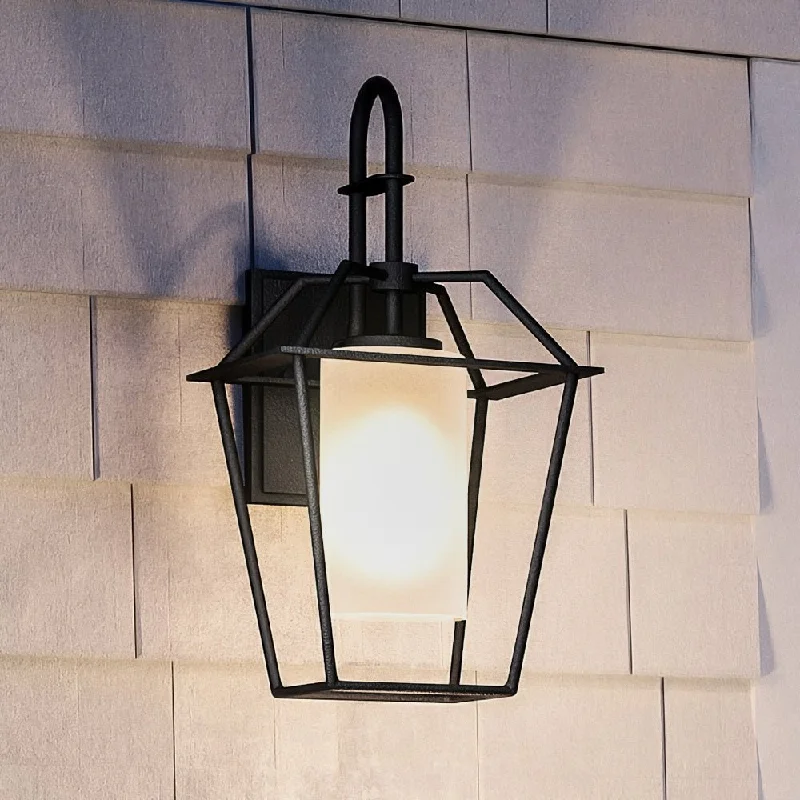 Industrial Wall - Mounted Lighting for Workshop WallsUHP1390 Minimalist Outdoor Wall Sconce 14.875''H x 7.5''W, Midnight Black Finish, Chandler Collection Industrial Wall - Mounted Lighting for Workshop WallsUHP1390 Minimalist Outdoor Wall Sconce 14.875''H x 7.5''W, Midnight Black Finish, Chandler Collection