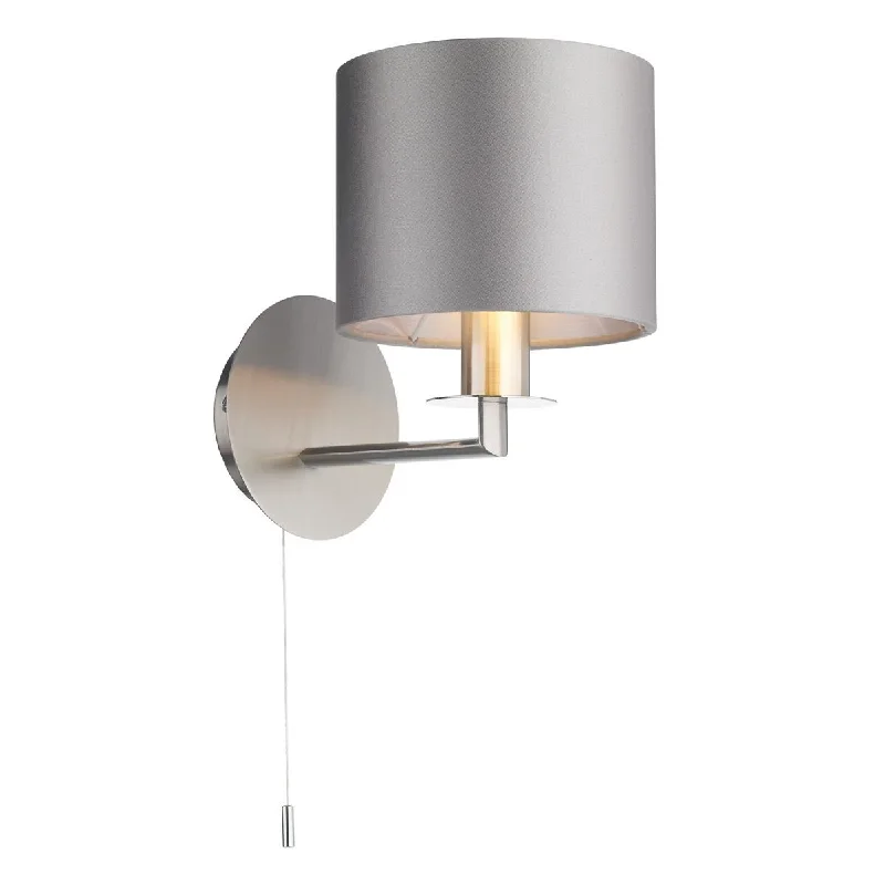ceramic wall lamps with hand - painted designs for an artistic touchHomerton 1 Light Wall Light In Satin Nickel - ID 8685 ceramic wall lamps with hand - painted designs for an artistic touchHomerton 1 Light Wall Light In Satin Nickel - ID 8685
