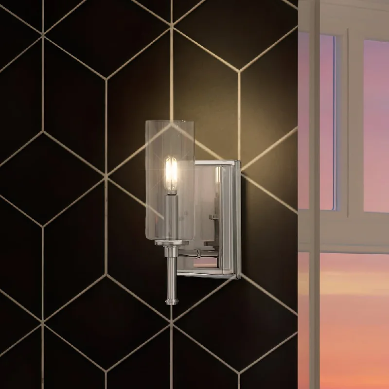 Industrial Lighting for Food Processing FactoriesUHP4220 Contemporary Wall Sconce 11.5''H x 4.75''W, Brushed Nickel Finish, Parkes Collection Industrial Lighting for Food Processing FactoriesUHP4220 Contemporary Wall Sconce 11.5''H x 4.75''W, Brushed Nickel Finish, Parkes Collection
