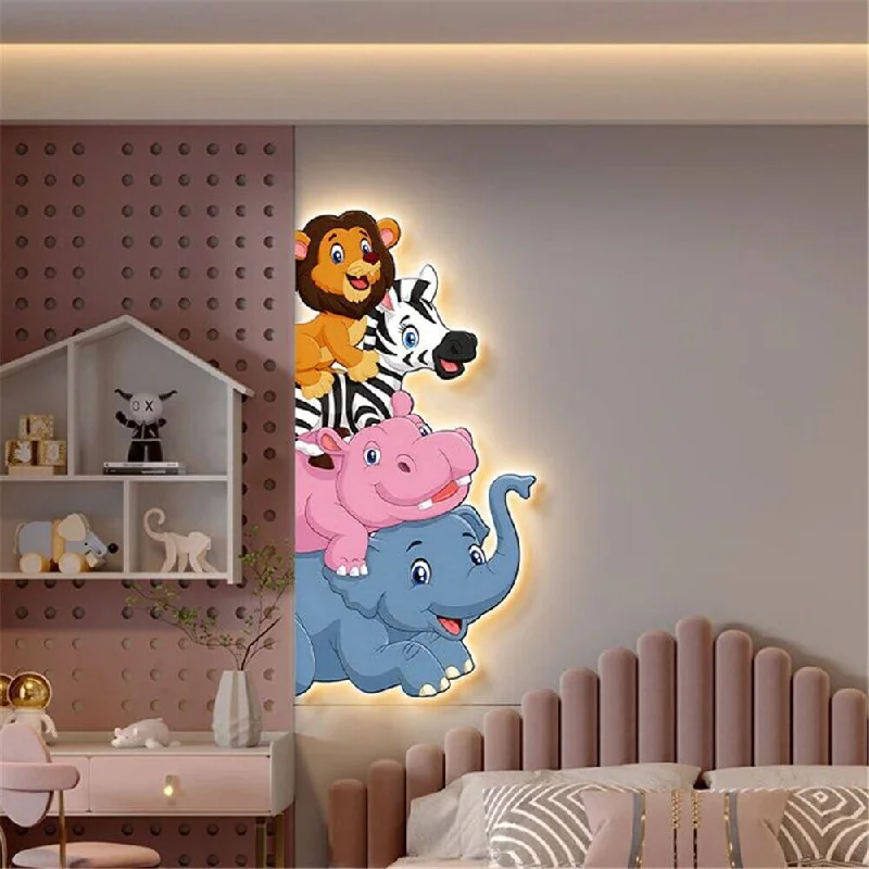 Lava Lamps for Man Caves and She ShedsAnimal Murals Led Wall Lamp With Plug Wire For Kids Room Lava Lamps for Man Caves and She ShedsAnimal Murals Led Wall Lamp With Plug Wire For Kids Room