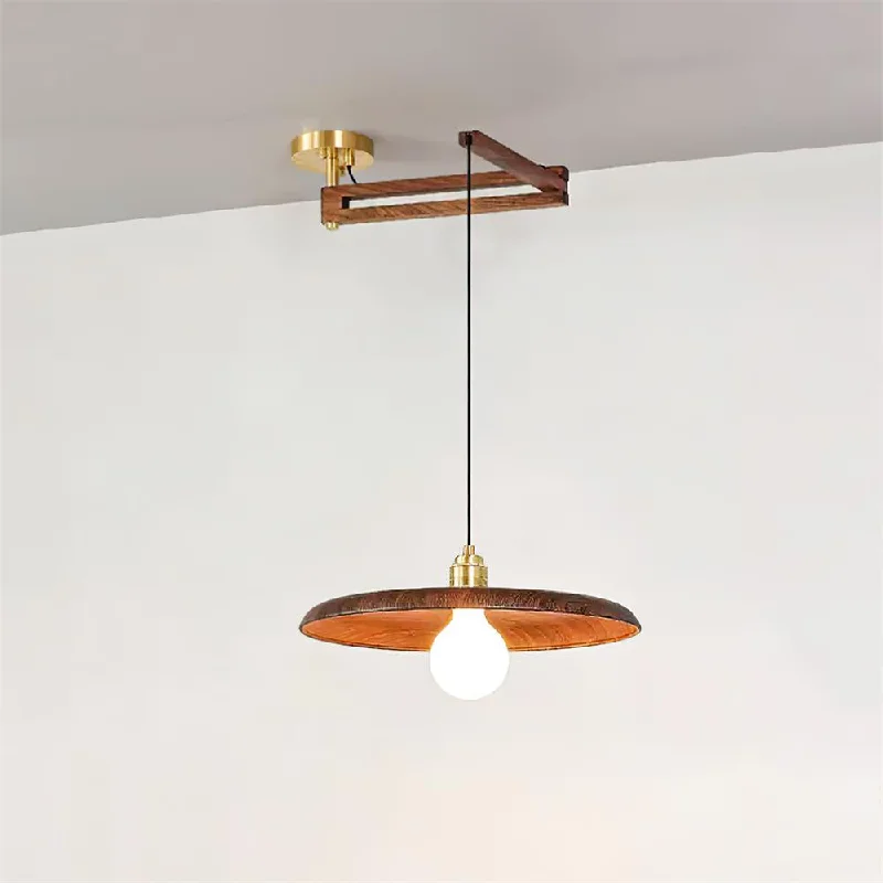 Brass & Walnut Color