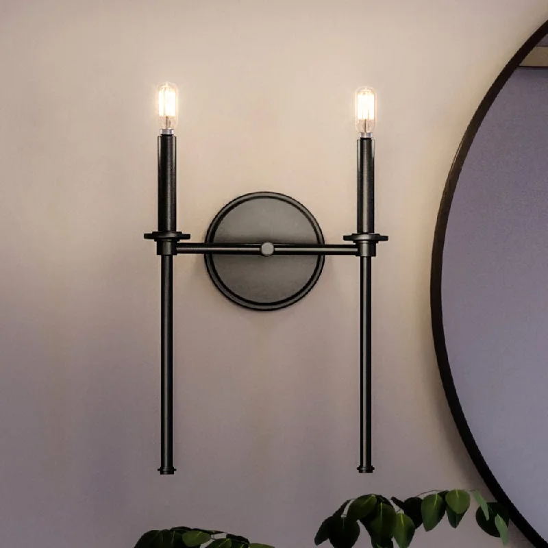 Waterproof Industrial Lighting for Wet AreasUHP4237 Contemporary Wall Sconce 16.625''H x 10.375''W, Midnight Black Finish, Parkes Collection Waterproof Industrial Lighting for Wet AreasUHP4237 Contemporary Wall Sconce 16.625''H x 10.375''W, Midnight Black Finish, Parkes Collection