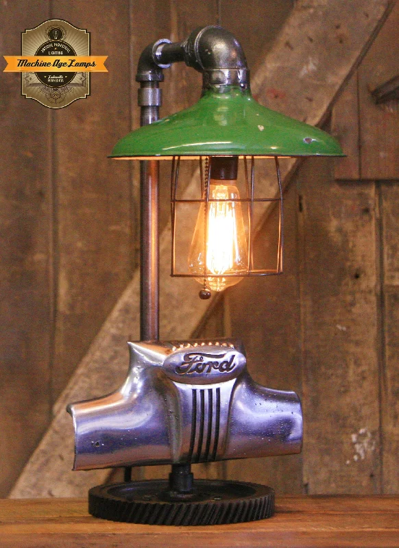 Industrial Lighting for Food Processing FactoriesSteampunk Industrial / Antique Ford Truck Emblem / 1950's / Automotive / Lamp #4255 Industrial Lighting for Food Processing FactoriesSteampunk Industrial / Antique Ford Truck Emblem / 1950's / Automotive / Lamp #4255