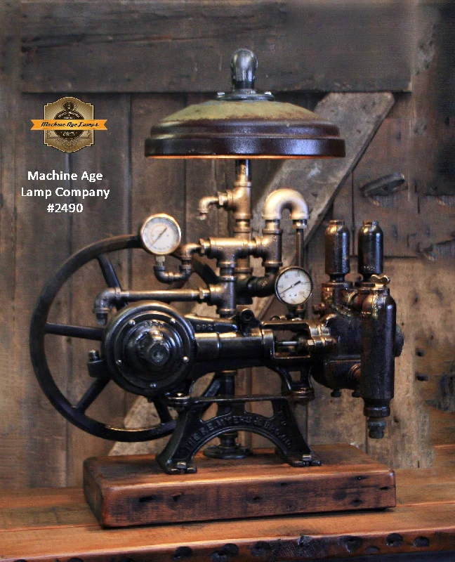 Industrial Lighting with High CRI (Color Rendering Index) for True Color PerceptionSteampunk Industrial / Machine Age Lamp / Antique F.E. Myers / Well Pump / Farm / Barnwood / #2490 sold Industrial Lighting with High CRI (Color Rendering Index) for True Color PerceptionSteampunk Industrial / Machine Age Lamp / Antique F.E. Myers / Well Pump / Farm / Barnwood / #2490 sold