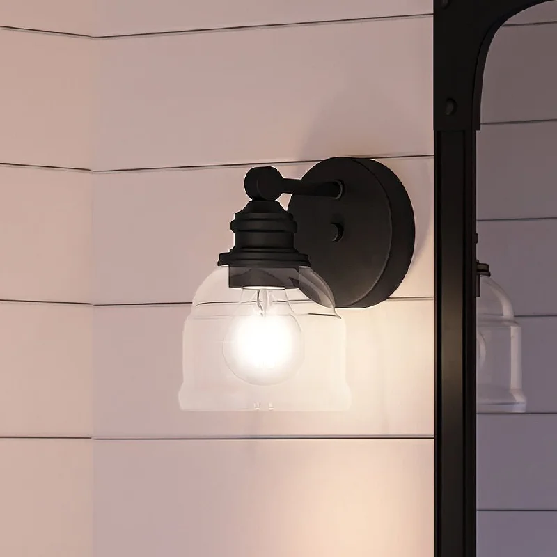 Durable Industrial Lighting for Harsh EnvironmentsUHP4304 Vintage Wall Sconce 7.875''H x 5''W, Midnight Black Finish, Phoenix Collection Durable Industrial Lighting for Harsh EnvironmentsUHP4304 Vintage Wall Sconce 7.875''H x 5''W, Midnight Black Finish, Phoenix Collection