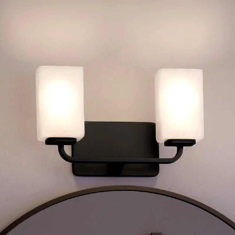 Durable Industrial Lighting for Harsh EnvironmentsUHP4329 Contemporary Bath Light 8.5''H x 13.5''W, Midnight Black Finish, Louisville Collection Durable Industrial Lighting for Harsh EnvironmentsUHP4329 Contemporary Bath Light 8.5''H x 13.5''W, Midnight Black Finish, Louisville Collection