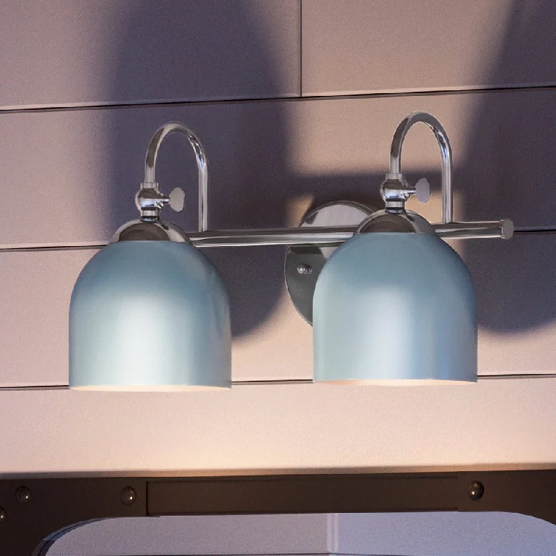 Waterproof Industrial Lighting for Wet AreasUHP4311 Vintage Bath Light 9''H x 14.75''W, Polished Chrome Finish, Jacksonville Collection Waterproof Industrial Lighting for Wet AreasUHP4311 Vintage Bath Light 9''H x 14.75''W, Polished Chrome Finish, Jacksonville Collection
