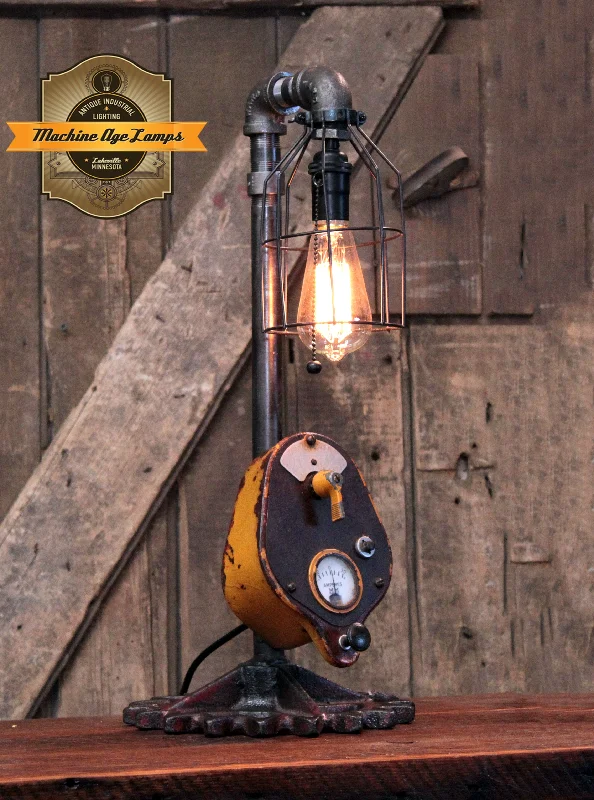 High - Bay LED Industrial Lighting for WarehousesSteampunk Industrial Lamp / Antique Model u Minneapolis Moline Tractor / Gear / Lamp #4443 High - Bay LED Industrial Lighting for WarehousesSteampunk Industrial Lamp / Antique Model u Minneapolis Moline Tractor / Gear / Lamp #4443
