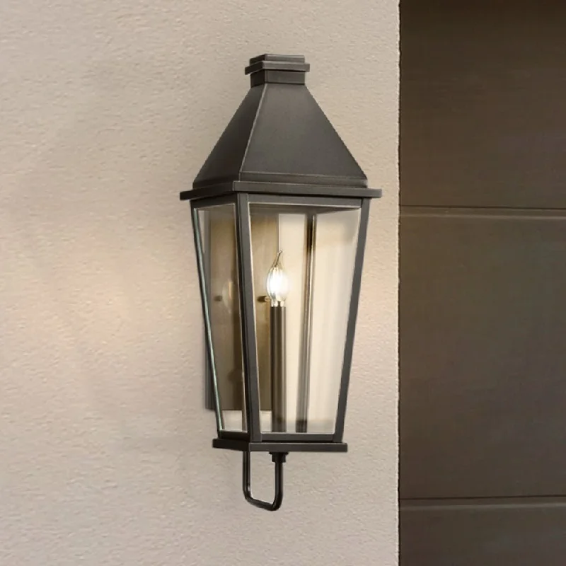Industrial Lighting for Metal Fabrication ShopsUHP1483 Tudor Outdoor Wall Sconce, 29''H x 11"W x 9-1/8''D, Textured Black Finish, Helena Collection Industrial Lighting for Metal Fabrication ShopsUHP1483 Tudor Outdoor Wall Sconce, 29''H x 11"W x 9-1/8''D, Textured Black Finish, Helena Collection
