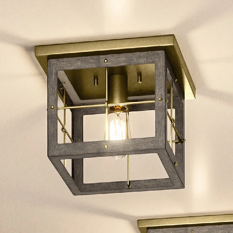 Industrial Pendant Lighting for Machine ShopsUHP3957 Modern Farmhouse Ceiling Light 8''H x 10.375''W, Distressed Brass Finish, Ballina Collection Industrial Pendant Lighting for Machine ShopsUHP3957 Modern Farmhouse Ceiling Light 8''H x 10.375''W, Distressed Brass Finish, Ballina Collection