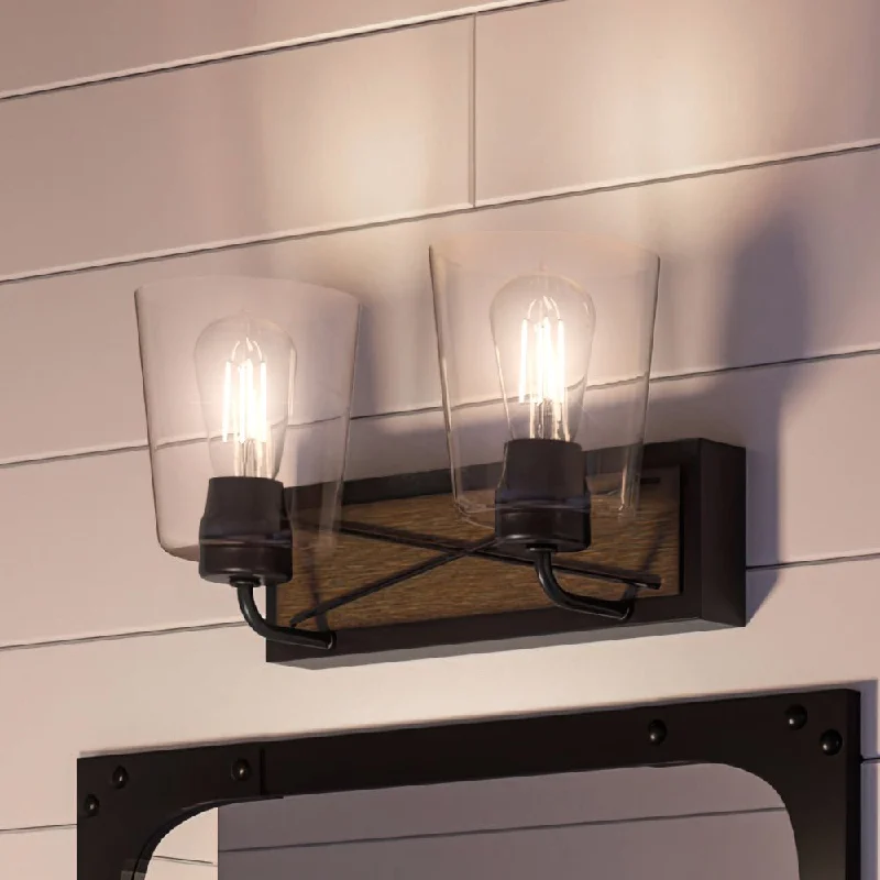 Industrial Wall - Mounted Lighting for Workshop WallsUHP3900 Farmhouse Bath Light 8.25''H x 14.75''W, Olde Bronze Finish, Berkeley Collection Industrial Wall - Mounted Lighting for Workshop WallsUHP3900 Farmhouse Bath Light 8.25''H x 14.75''W, Olde Bronze Finish, Berkeley Collection