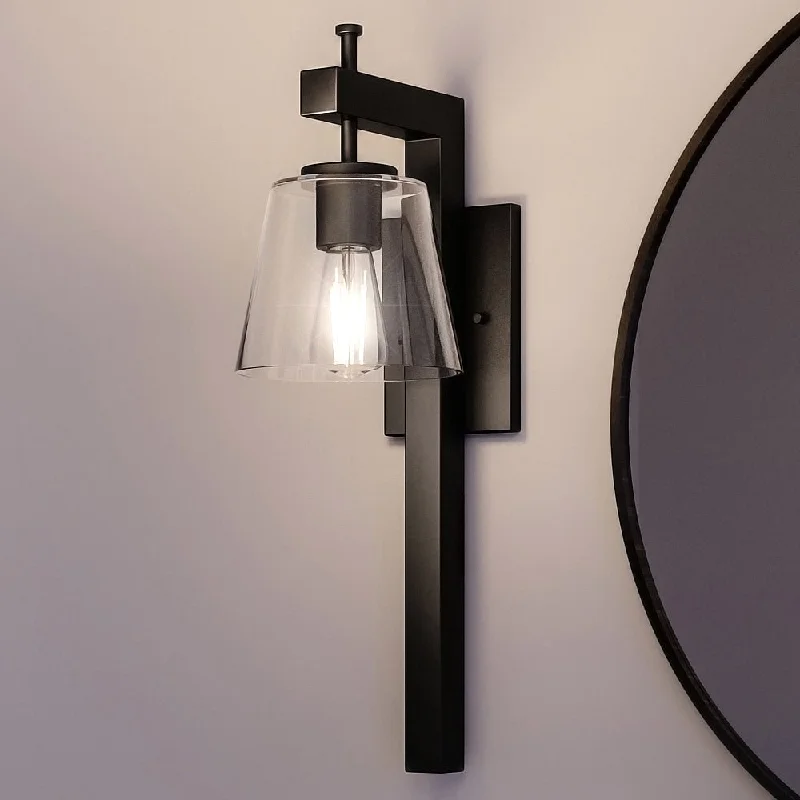 Industrial Ceiling - Mounted Lighting for Assembly PlantsUHP4391 Traditional Wall Sconce 24.5''H x 7.5''W, Midnight Black Finish, Atlanta Collection Industrial Ceiling - Mounted Lighting for Assembly PlantsUHP4391 Traditional Wall Sconce 24.5''H x 7.5''W, Midnight Black Finish, Atlanta Collection