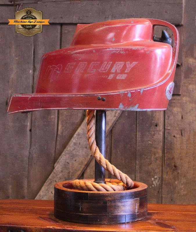 Industrial Flood Lighting for Outdoor Loading DocksSteampunk Industrial / Boat Motor / Mecury / Nautical / Marine / Cabin / Lamp #4166 Industrial Flood Lighting for Outdoor Loading DocksSteampunk Industrial / Boat Motor / Mecury / Nautical / Marine / Cabin / Lamp #4166