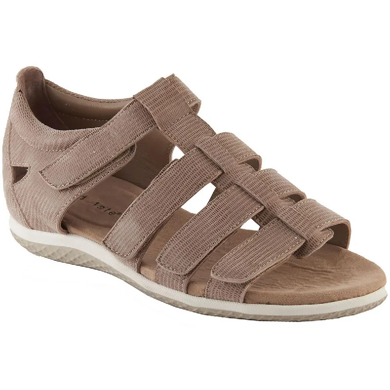 Shala Womens Suede Caged Sport Sandals