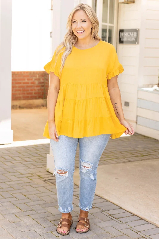 Defy The Odds Top, Marigold