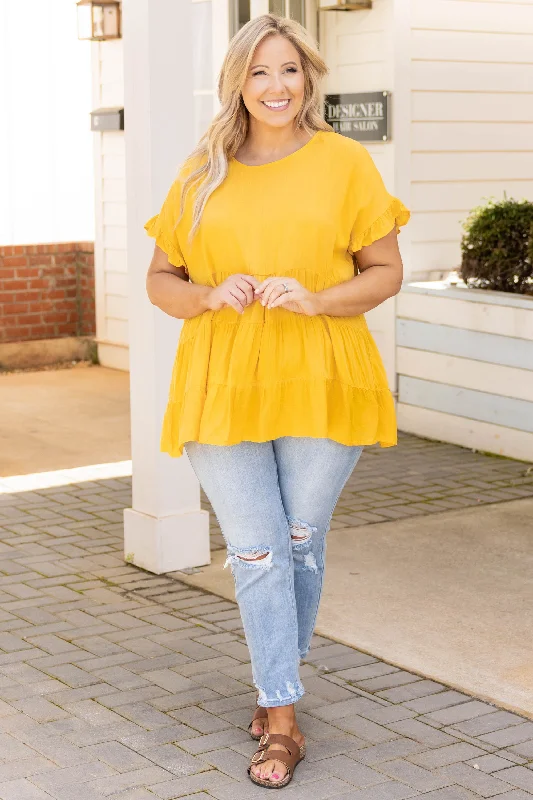 Defy The Odds Top, Marigold