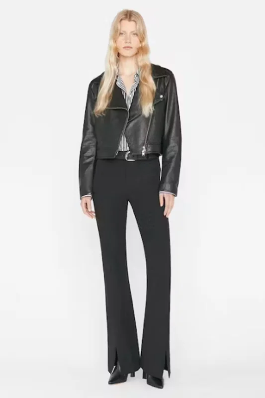 Le High Flare Split Front Trouser