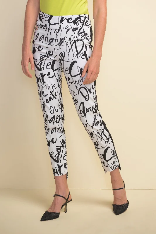 Joseph Ribkoff Graffiti Print Trousers