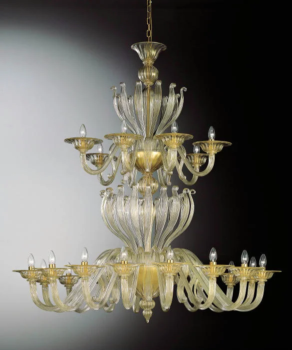 Traditional Brass Chandeliers for Classic Interiors24 Light Gold Crystal Murano Chandelier Traditional Brass Chandeliers for Classic Interiors24 Light Gold Crystal Murano Chandelier