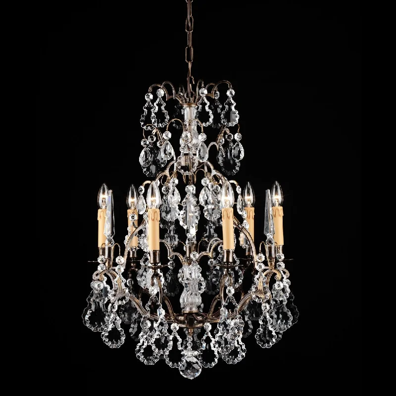 Chandeliers with Sputnik - Style Design for a Futuristic Vibe6 Light Gold Chandelier With Bohemian Crystals Chandeliers with Sputnik - Style Design for a Futuristic Vibe6 Light Gold Chandelier With Bohemian Crystals