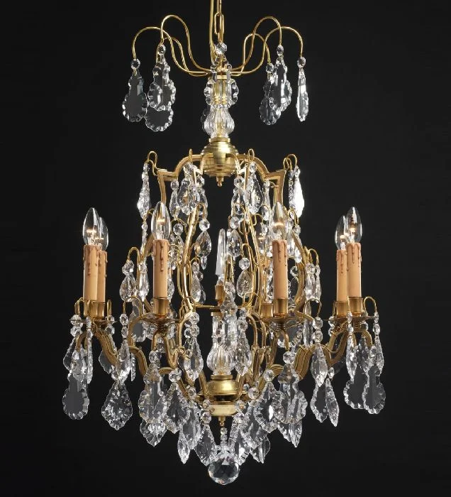 Rustic Wood Chandeliers for Country - Style Houses8 Light Natural Brass Chandelier With Bohemian Crystals Rustic Wood Chandeliers for Country - Style Houses8 Light Natural Brass Chandelier With Bohemian Crystals