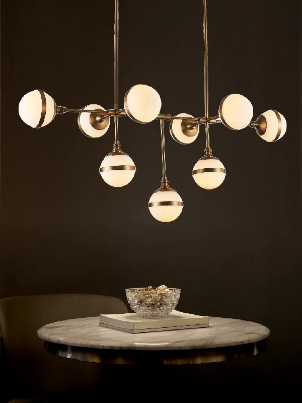 Chandeliers with Metal Frames in Bronze FinishAquille Chandelier