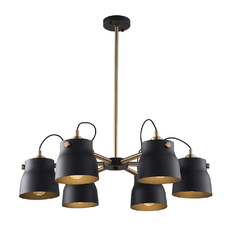 Chandeliers with Metal Frames in Silver FinishChandelier Euro Industrial