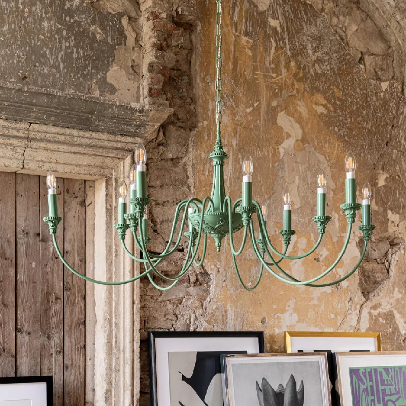 Chandeliers for Living Rooms to Create a Focal PointBailey Green Chandelier - MINDTHEGAP