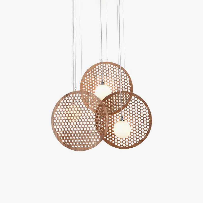 Chandeliers with Metal Frames in Bronze FinishBee Plate Chandelier