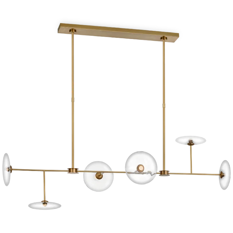 Chandeliers with Metal Frames in Black FinishCalvino Large Chandelier