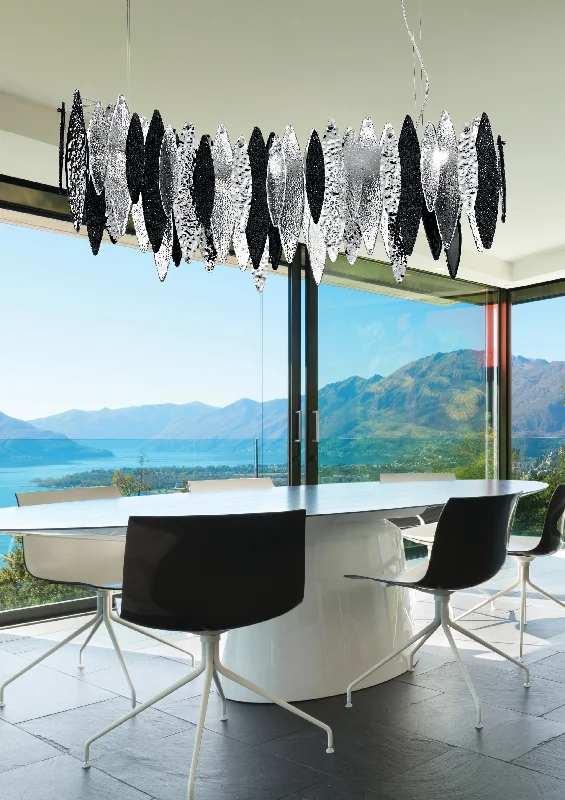 Chandeliers with Multiple Lights for Maximum IlluminationCastlenau Large Long Murano Glass Chandelier - ID 8017