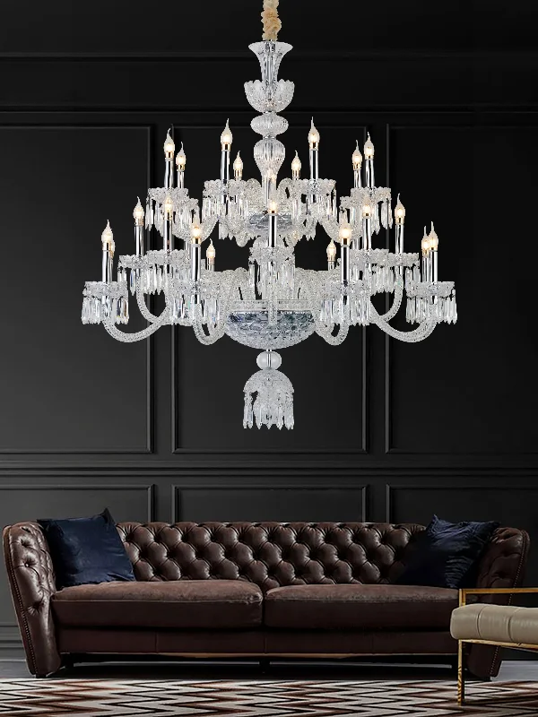 Chandeliers with Metal Frames in Copper FinishCelestial Clarity Chandelier