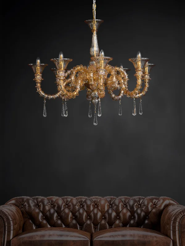 Chandeliers with Metal Frames in Black FinishGilded Legacy Chandelier