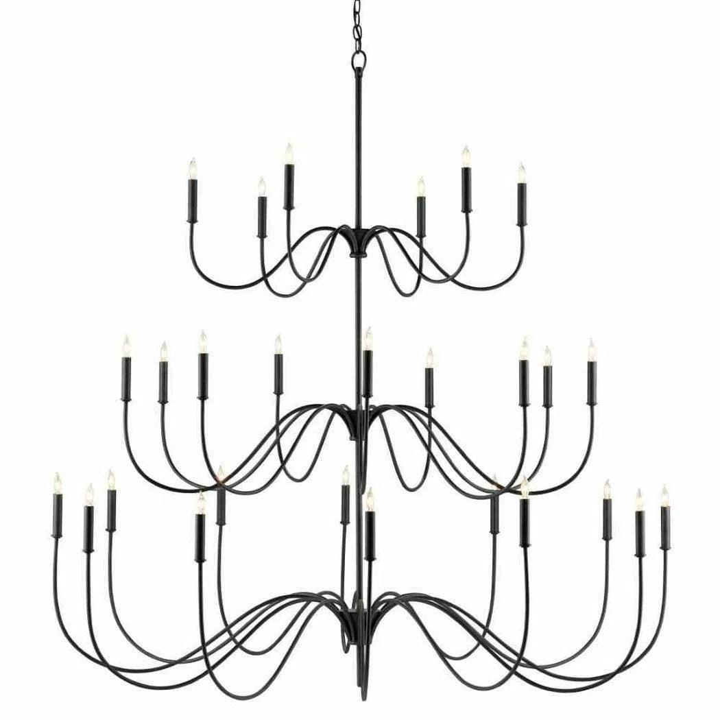 Chandeliers with Metal Frames in Black FinishAntique Black Tirrell Large Chandelier Chandeliers with Metal Frames in Black FinishAntique Black Tirrell Large Chandelier