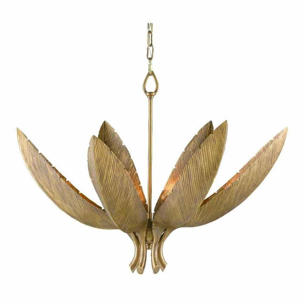 Chandeliers with Adjustable Arms for Directional LightingGold Lighting Fixture Antique Brass Bird of Paradise Chandelier