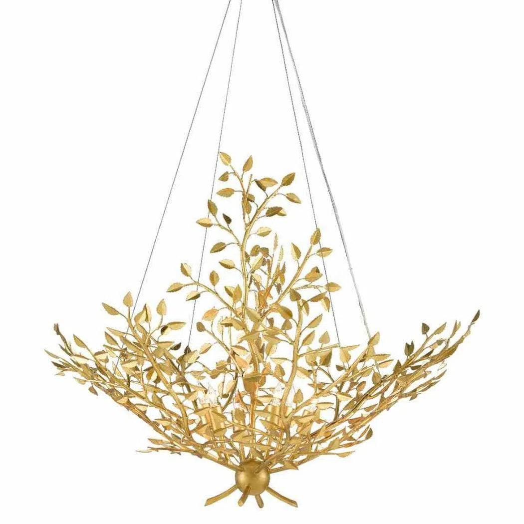 Mini Chandeliers for Adding Charm to Small SpacesGold Leaf Huckleberry Chandelier Aviva Stan Collection